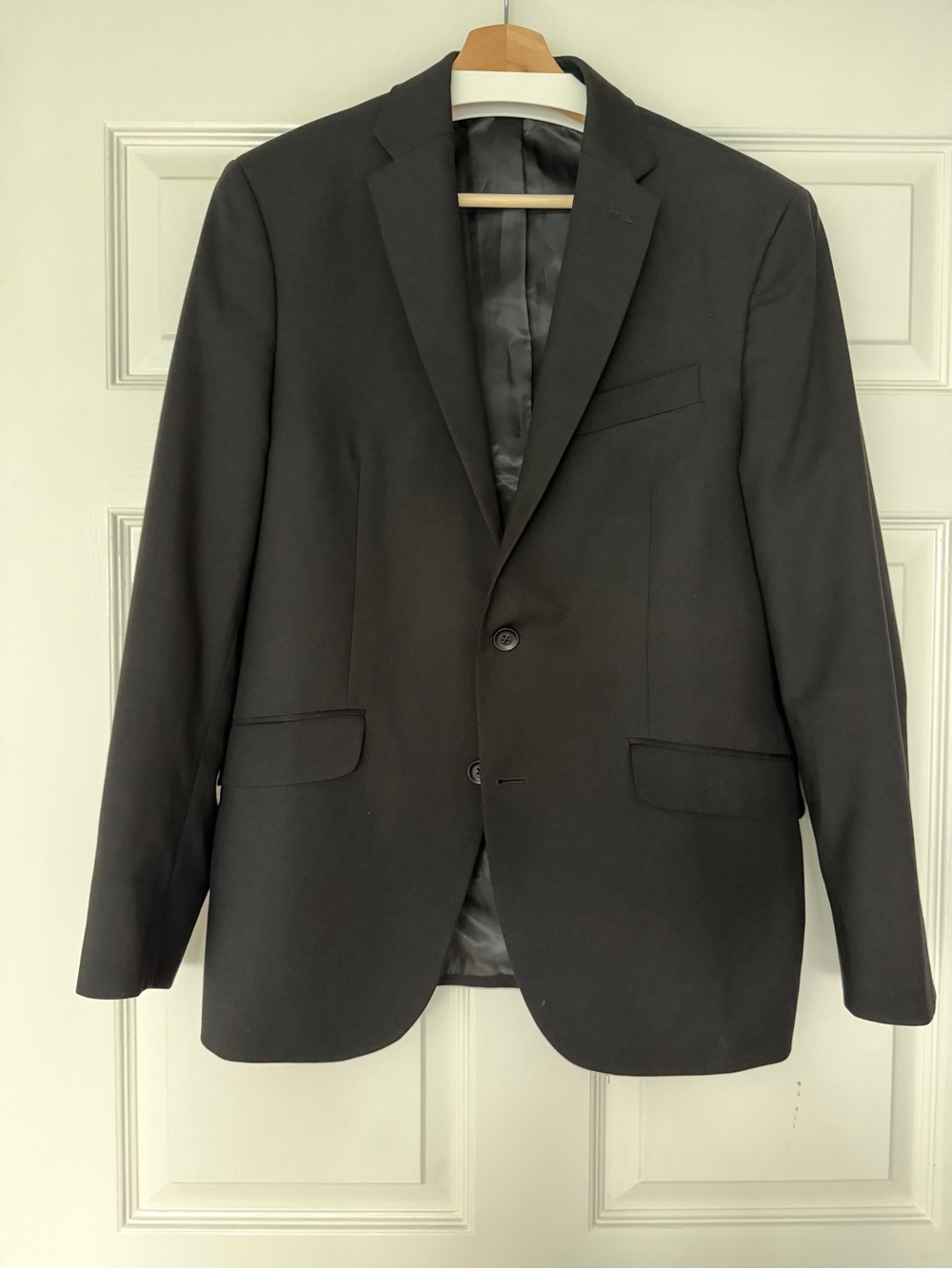 Kenneth Cole Men's Black Two-Button Blazer
